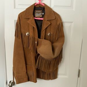 Vintage Fringe Suede Jacket - Men’s S / Women’s M